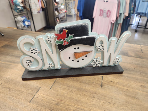 Snow Table Top Decor