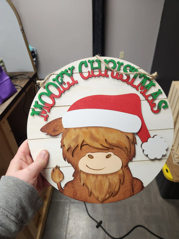 Mooey Christmas Sign